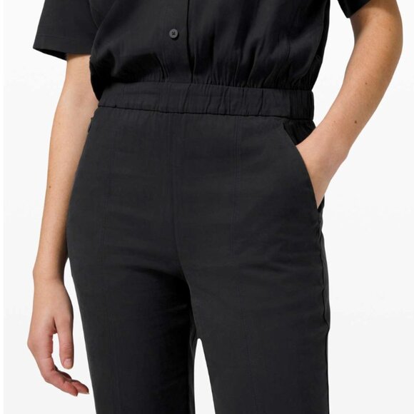 Lululemon Perfectly Poised Jumpsuit Black /Navy - size 4 - Picture 5 of 7